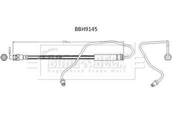 Fren Hortumu Ön Sağ TRW PHA2077  4K0611708E 4K0611708K 4K0611708M 4K0 611 708 E 4K0 611 708 K 4K0 611 708 M