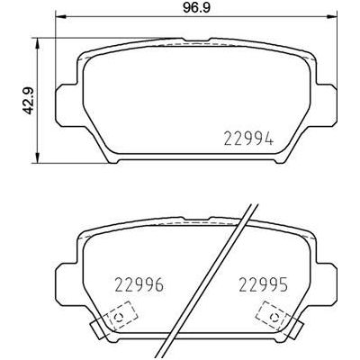 Fren Disk Balata Arka BREMBO P 54 062