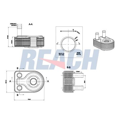 Motor Yağ Soğutucu  Ford Tourneo Connect (CHC)(2013->)  EUROCRAFT EU F21261-015