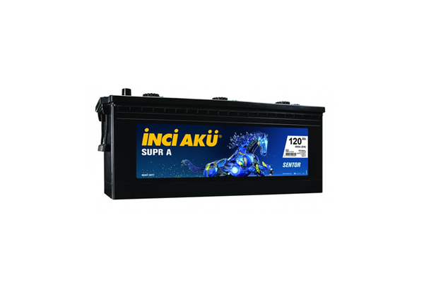 Akü (12V - 120 AH) Supra 800 En Sentor Alcak A  İNCİ 1010205 4152