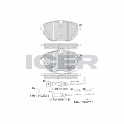 Fren Disk Balata Ön OTOZONE FDO7050-R