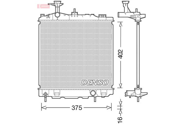 Su Radyatörü  DENSO DRM45041