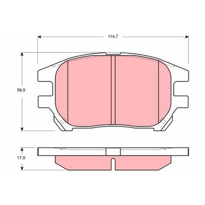 Fren Disk Balata Ön Lexus RX 300 (MCU15)(2000->)  TRW GDB3379