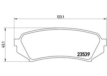 Fren Disk Balata Arka BREMBO P 83 049  4466YZZC4 04466YZZC4 446660070 0446660070 446660030 0446660030 446660100 0446660100 446660110 0446660110