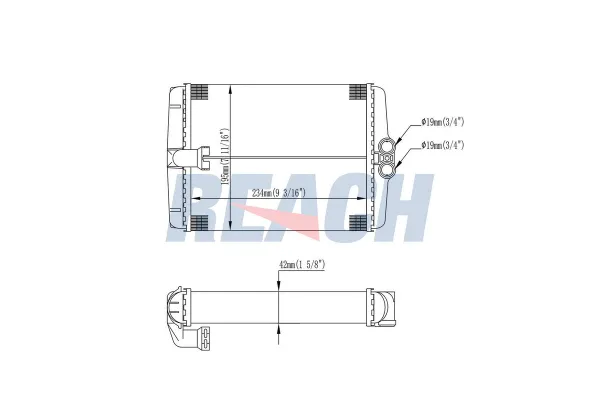 Kalorifer Radyatörü  Mercedes CLK Cabrio (BM 208)(04.1998->)  ASPART 6HMA1012