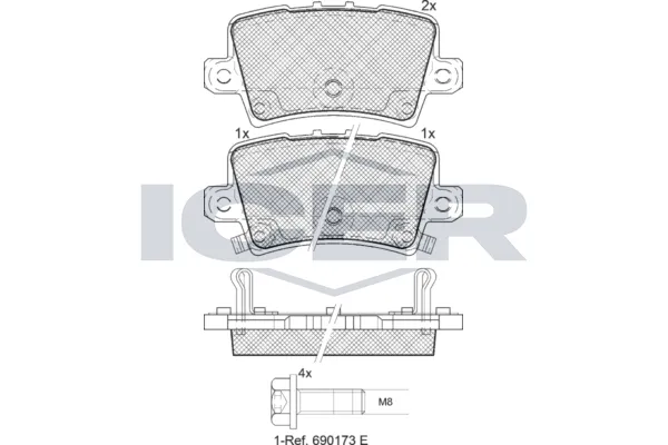 Fren Disk Balata Arka AYD 60258A