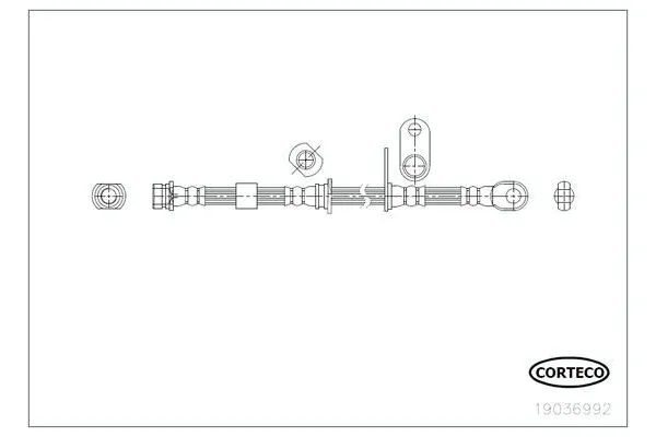 Fren Hortumu Ön Sol Mitsubishi L200 (KA0/KB0)(2006->)  ASPART 3HOS1567