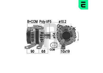 Alternatör  ERA 210852  36001105 31285627