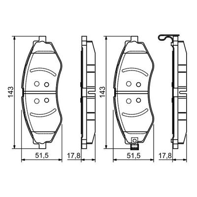 Fren Disk Balata Ön RECOVER 73687