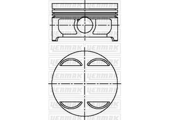 Piston  KING PISTON 17-5510013  11251708901 11251704500 11 25 1 704 500 11 25 1 708 901 1708901