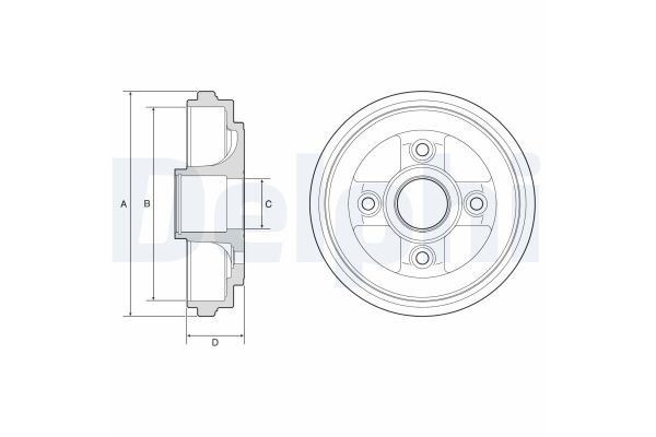 Kampana Arka Sağ veya Sol DELPHI BF584