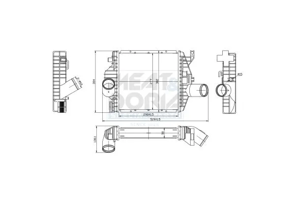 Turbo Radyatörü  Mercedes V -Sınıfı (638)  ASPART 6TRA1033