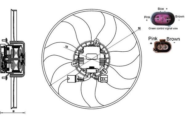 Radyatör Fan ve Motoru  MAHLE CFF 170 000S