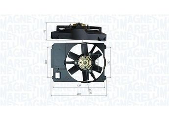 Radyatör Fan ve Motoru  VALEO 696101  1308CF 1308-CF