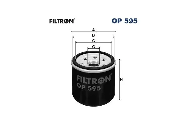 Yağ Filtresi  Renault Megane III Coupe (11.2008->)  FILTRON OP 595