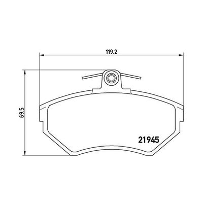 Fren Disk Balata Ön Volkswagen Passat Variant (3B5)(04.1997->2000)  MAGNETI MARELLI 363700485042