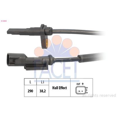 Abs Sensörü Ön Sağ veya Sol Ford Transit Kamyonet (TTG)(2013->2019)  EUROCRAFT EU F17203-029