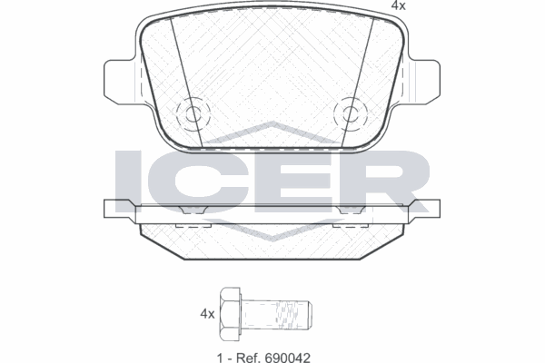 Fren Disk Balata Arka Ford Galaxy (CA1)(2006->)  OTOZONE FDA9021-R
