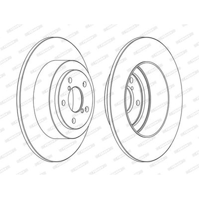 Fren Disk Ayna Arka Sağ ve Sol Subaru Legacy 4 Kapı/ Combi (SW)(B12/BE/BH)(1999->)  FERODO DDF1647C