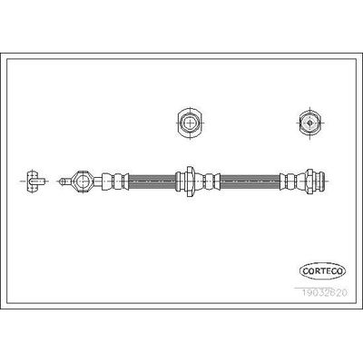 Fren Hortumu Ön Sağ veya Sol CORTECO 19032620
