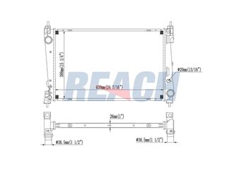 Su Radyatörü  PSA ORJINAL 55703927  55703927 51808364 51840476 51896964 51897080 55700617 55704135 1300287