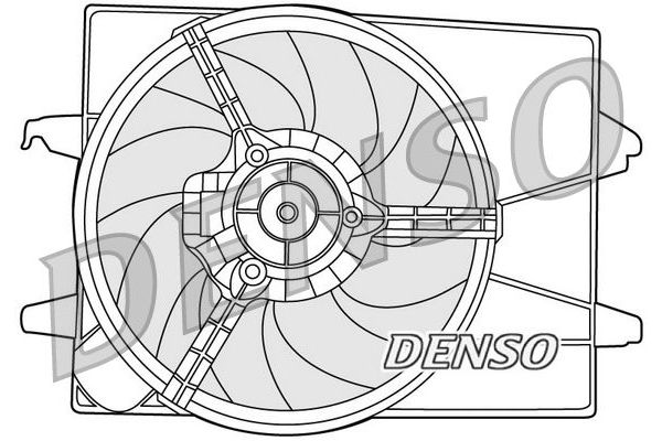 Radyatör Fan ve Motoru  Ford Fiesta (CBK)(2002->)  DENSO DER10003