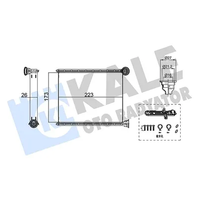 Kalorifer Radyatörü  Peugeot 508 (10.2010->)  KALE 355220