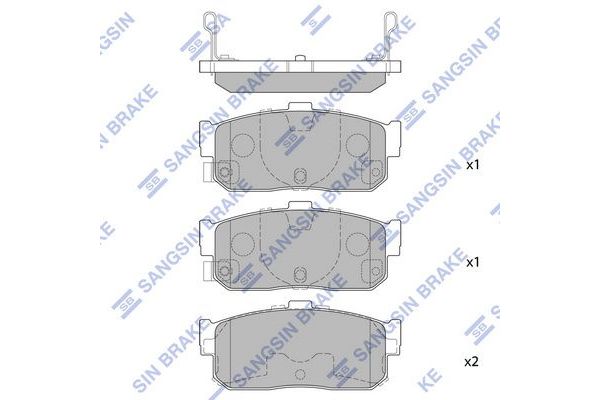Fren Disk Balata Arka Nissan Maxima QX (CA33)(01.2000->)  SANGSIN SP1107R
