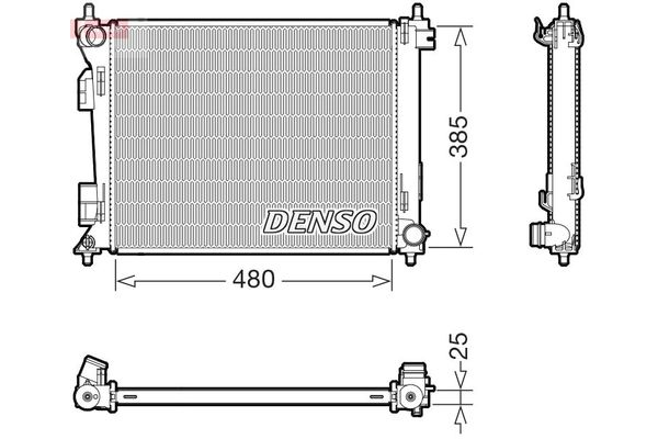 Su Radyatörü  DENSO DRM43010