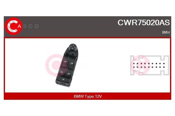 Cam Açma Düğmesi Ön Sol MCAR AN-3514G