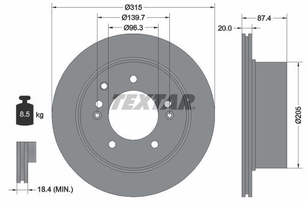 Fren Disk Ayna Arka Sağ ve Sol Kia Sorento (BL)(2002->)  EUROREPAR 1622811880