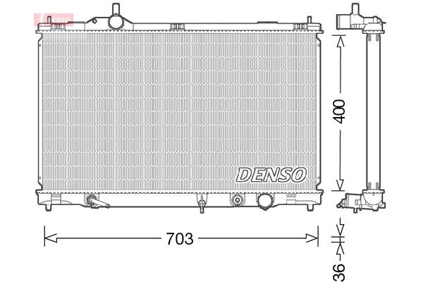 Su Radyatörü  DENSO DRM50095
