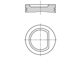 Piston (76.51MM-STD)   MAHLE 030 32 00  30107065BK 30107103CP 030107065BK 030107103CP 030 107 065 B K 030 107 103 C P