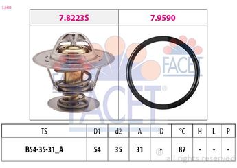Termostat 87 °C  FACET 7.8432  84FF8575B2A 32121113 032 121 113 3G121113A 03G 121 113 A 44121113 044 121 113 56121113D 056 121 113 D 68121113 068 121 113 68121113H 068 121 113 H 1002788 1 002 788 1018799 1 018 799 1031881 1 031 881 1096699 1 096 699 6124378 6 124 378 6176366 6 176 366 84FF8575BA 84FF-8575-BA 84FF-8575B-2A 95VW8575AA 95VW-8575-AA 95VW8575AB 95VW-8575-AB 95VW8575BA 95VW-8575-BA 95VW8575CA 95VW-8575-CA 68121113B 068 121 113 B 68121113D 068 121 113 D