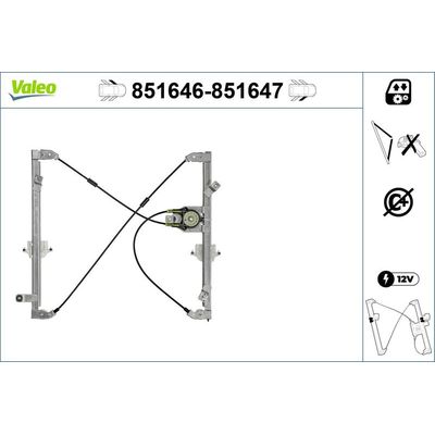 Cam Krikosu Ön Sol Peugeot Partner (S2)(11.2002->)  VALEO 851646