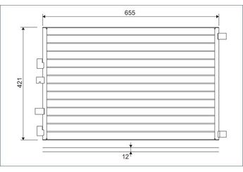 Klima Radyatörü  VALEO 818002  8200325004