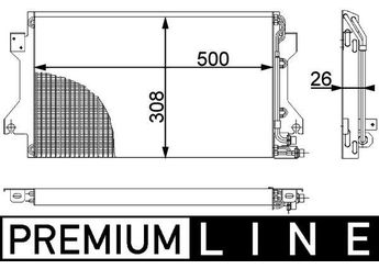 Klima Radyatörü  MAHLE AC 239 000P  9445730110 94457301103 944.573.011.03 94457301105