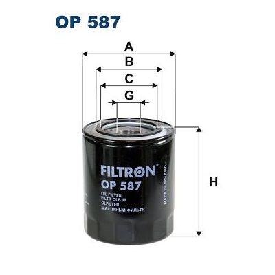 Yağ Filtresi  FILTRON OP 587