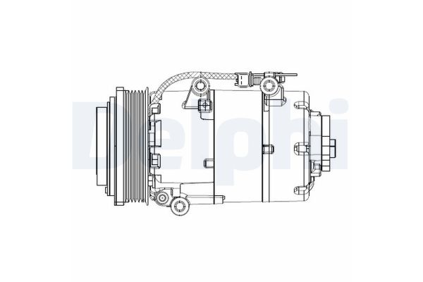 Klima Kompresörü  Ford Focus 3/4/5 Kapı (CAP)(08.2004->)  DELPHI CS20358