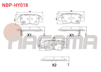 Fren Disk Balata Arka NAGAMA NBP-HY018  