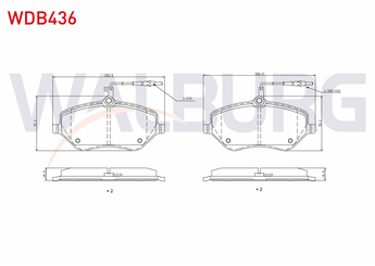 Fren Disk Balata Ön WALBURG WDB436  