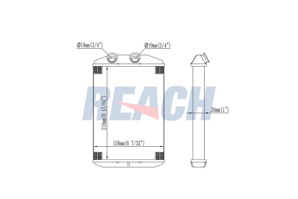 Kalorifer Radyatörü  Opel Movano B Kamyonet (2010->)  VEKA 41-3513B