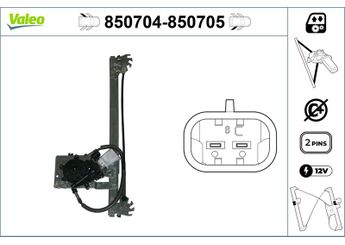Cam Krikosu Arka Sol VALEO 850704  4695672 5184858