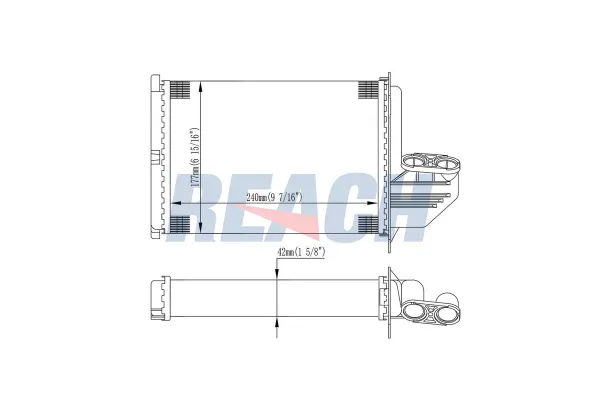 Kalorifer Radyatörü  BMW 3 Serisi Touring (E36)(1995->)  KRAFTVOLL 08050042