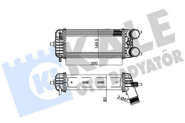 Turbo Radyatörü  KALE 020CAC140