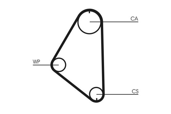 Triger Kayışı  Opel Corsa A (04.1985->)  CONTINENTAL CT558