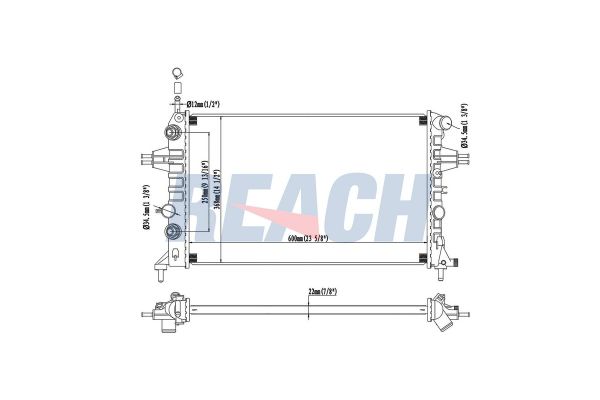 Su Radyatörü  BEHR 8MK 376 710-324