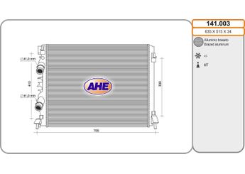 Su Radyatörü  RADISEN RR 660056  16474837 16478746 670030844 670107326