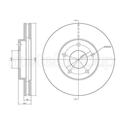 Fren Disk Ayna Ön Sağ ve Sol Nissan X-Trail (T30)(06.2001->)  PSA ORJINAL 2307.64