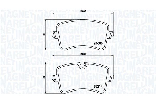 Fren Disk Balata Arka Audi S6 Avant (4GD)(09.2014->)  MAGNETI MARELLI 363700485118
